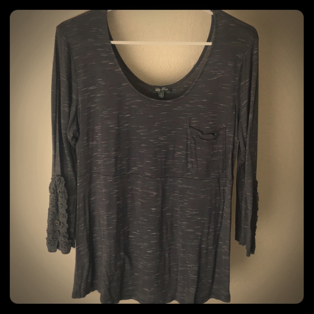 Grey tunic top